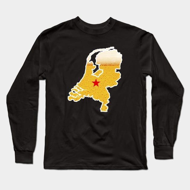 Netherlands country beer Dutch Holland King's day Long Sleeve T-Shirt by LaundryFactory